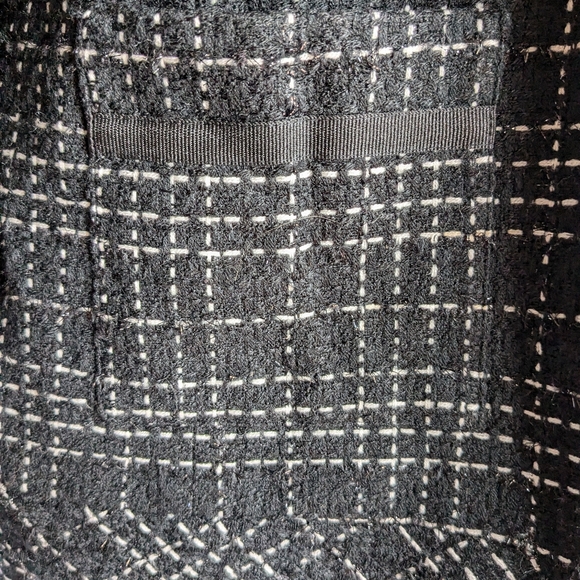 Karen Scott Tweed Black Sport Blazer Jacket Sz Women's 10 Acrylic Metallic Lined - Picture 11 of 15